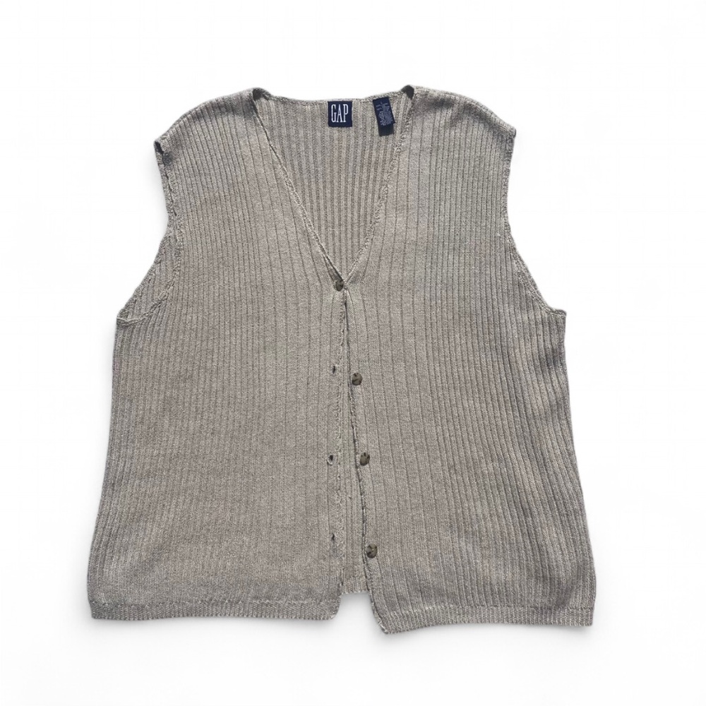 Vintage GAP Women’s Button-Up Sweater Vest - Size Large